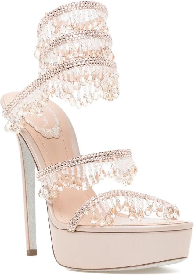 René Caovilla Cleo Jahanara sandalen Beige - Foto 3