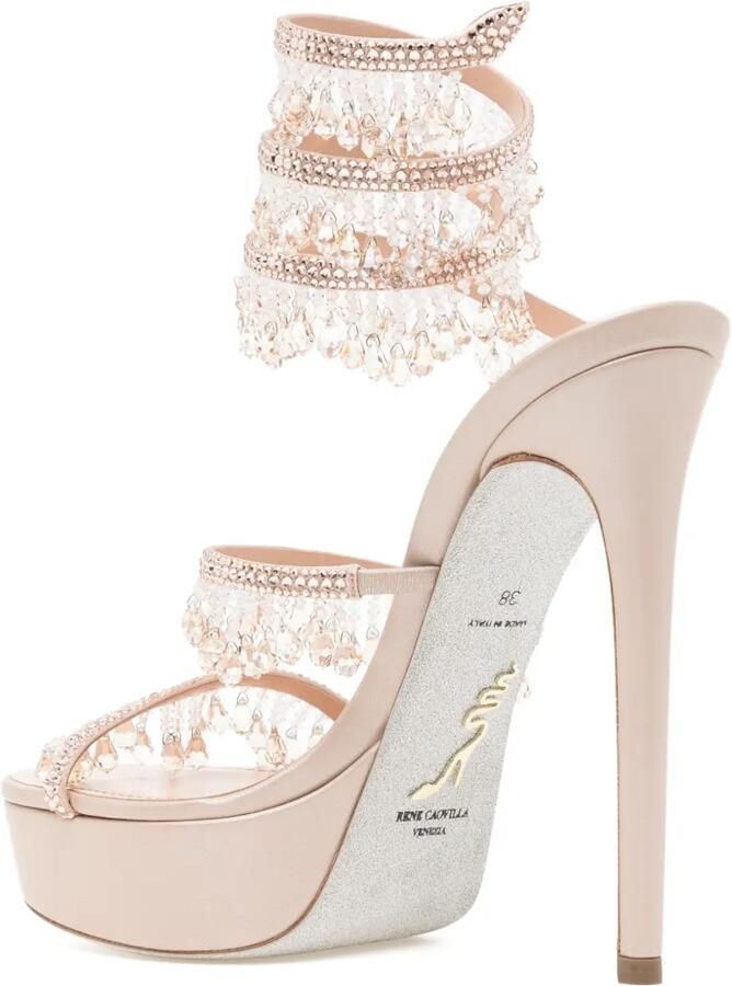 René Caovilla Cleo Jahanara sandalen Beige - Foto 2