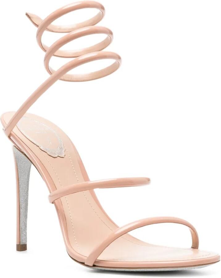 René Caovilla Cleo lakleren sandalen Beige - Foto 2