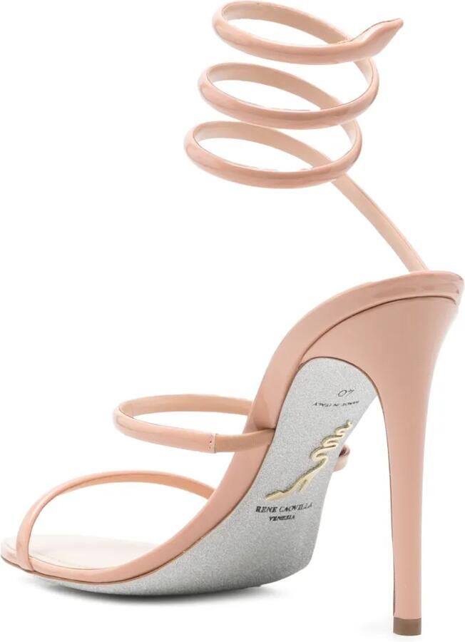 René Caovilla Cleo lakleren sandalen Beige - Foto 3