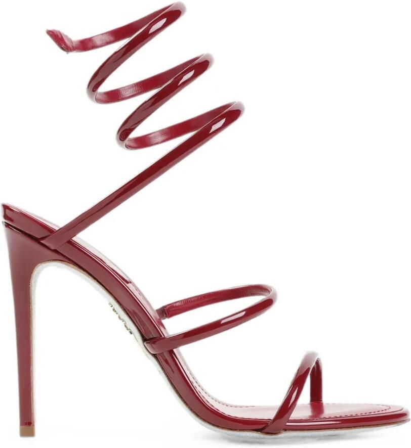 René Caovilla Cleo lakleren sandalen Rood