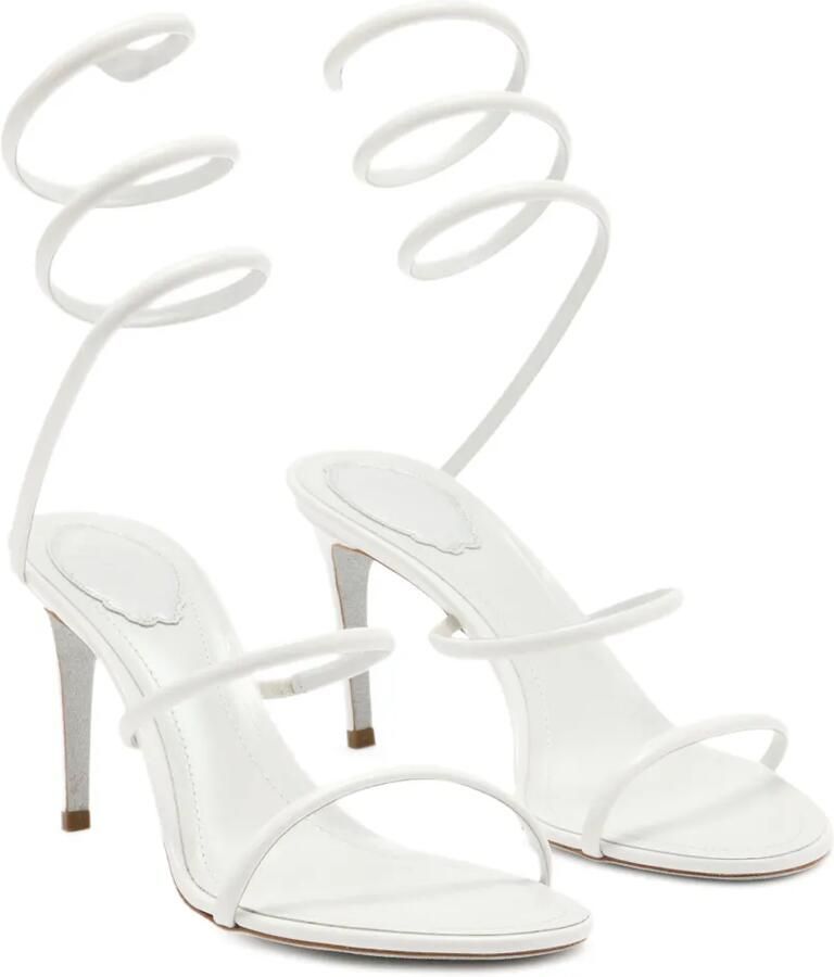 René Caovilla Cleo lakleren sandalen Wit - Foto 3