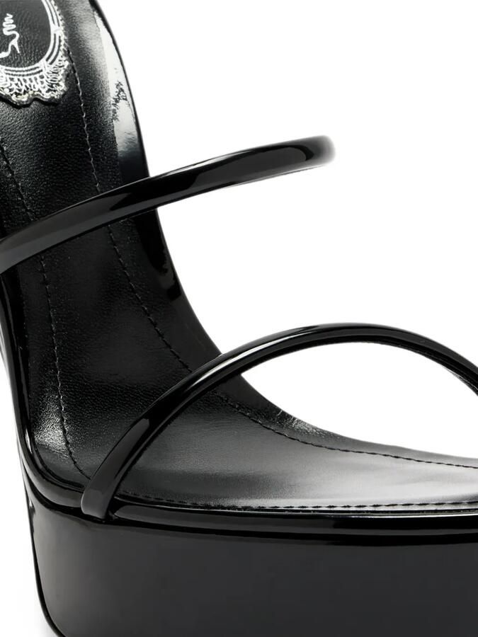 René Caovilla Cleo lakleren sandalen Zwart - Foto 3