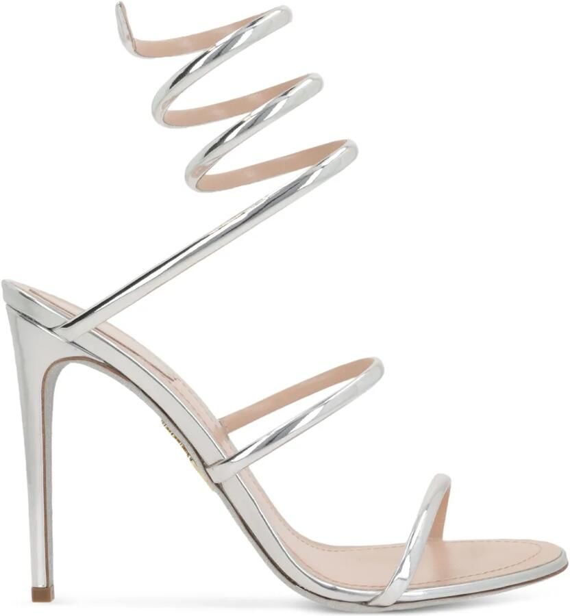 René Caovilla Cleo metallic zilveren sandalen 105 - Foto 1