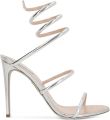 René Caovilla Cleo metallic zilveren sandalen 105 - Zilver