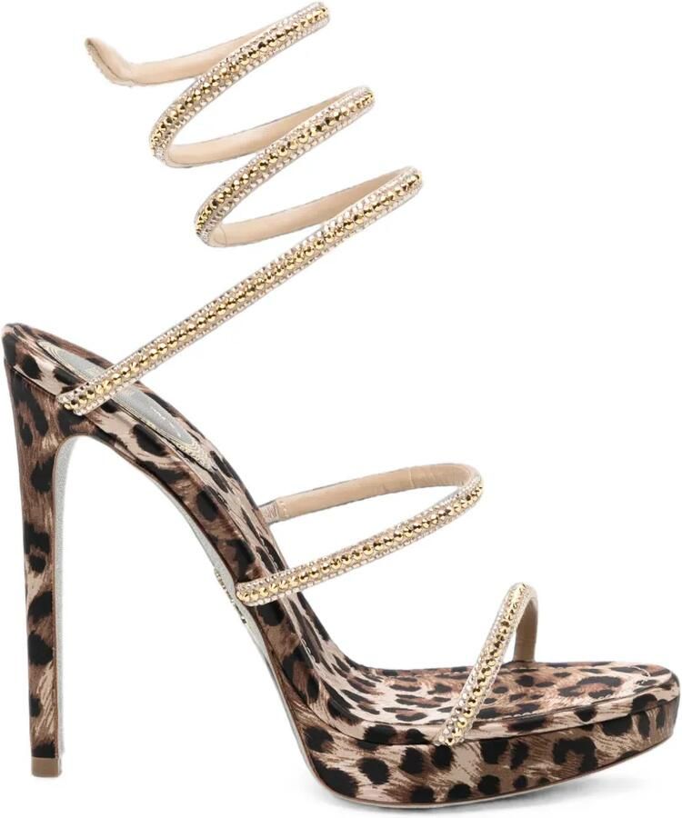 René Caovilla Cleo sandalen Beige