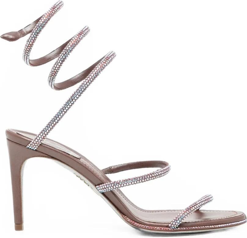 René Caovilla Cleo sandalen Bruin