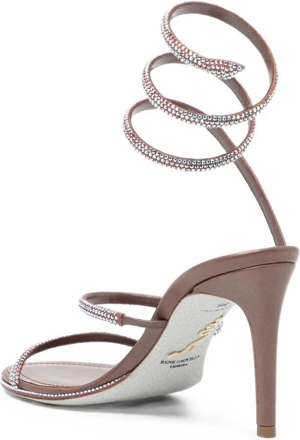 René Caovilla Cleo sandalen Bruin - Foto 3