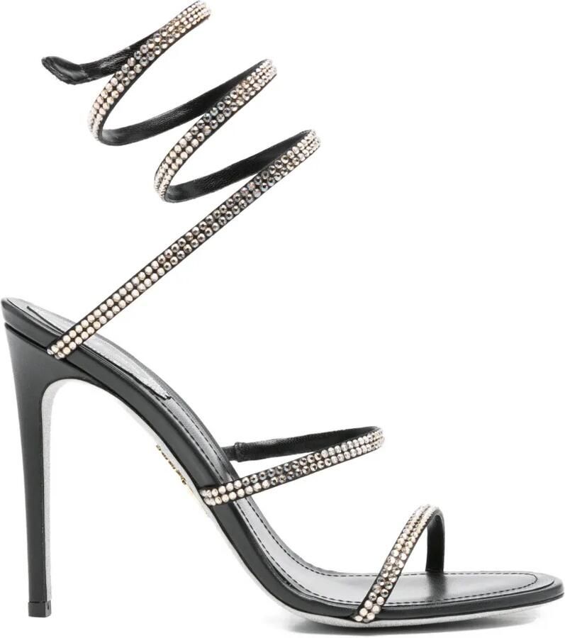 René Caovilla Cleo sandalen met hak Zwart