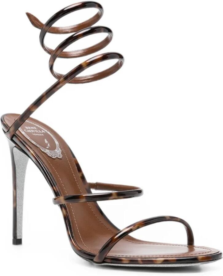 René Caovilla Cleo sandalen met schildpadschild-design Bruin - Foto 2