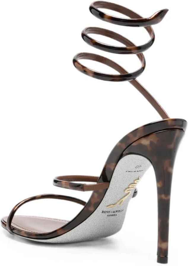 René Caovilla Cleo sandalen met schildpadschild-design Bruin - Foto 3