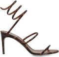 René Caovilla Cleo sandalen met schildpadschild-design Bruin - Bruin