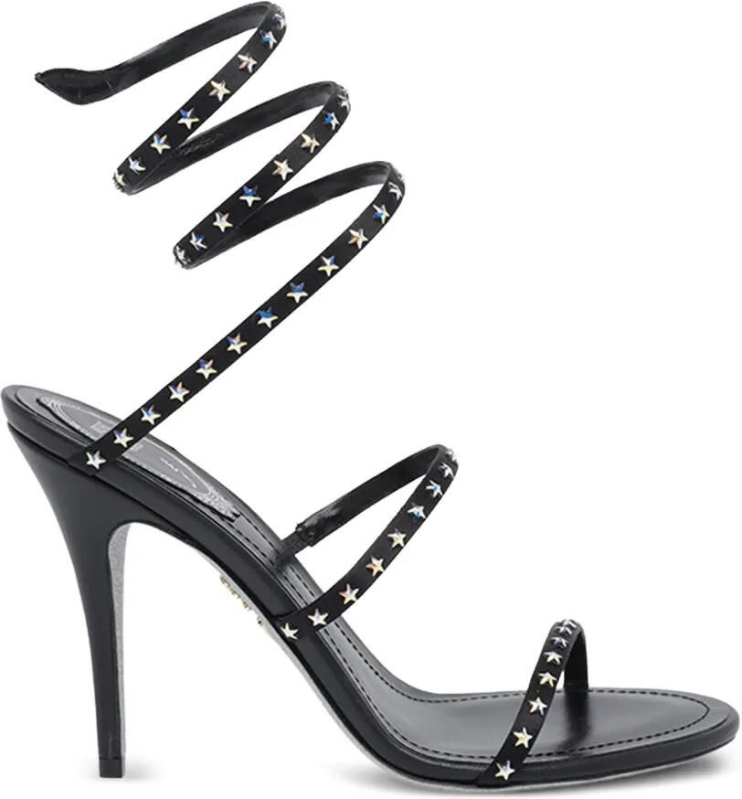 René Caovilla Cleo sandalen met sterdetail Zwart