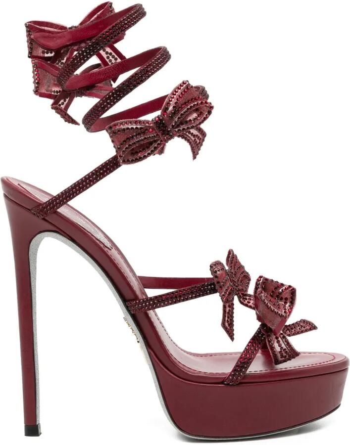 René Caovilla Cleo sandalen Rood