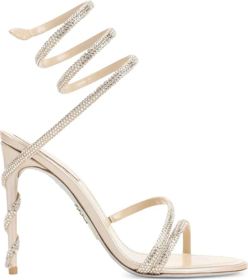 René Caovilla Cleo sandalen verfraaid met kristallen Beige - Foto 3