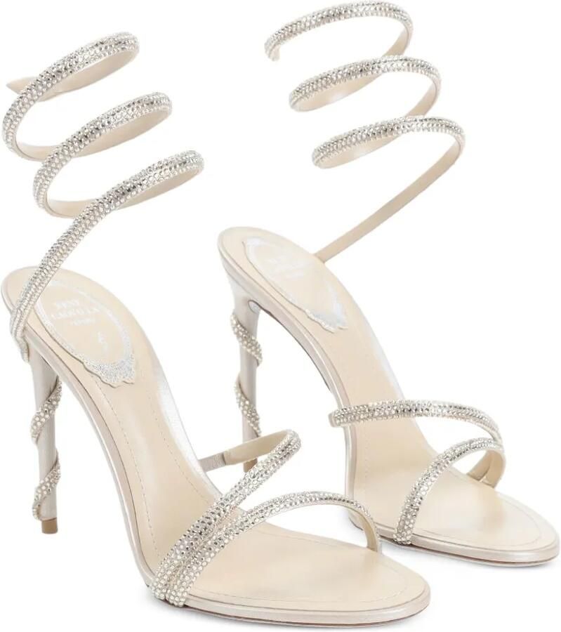 René Caovilla Cleo sandalen verfraaid met kristallen Beige - Foto 2