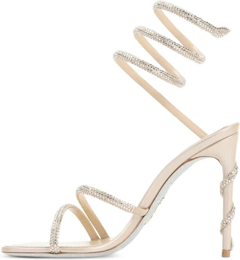 René Caovilla Cleo sandalen verfraaid met kristallen Beige - Foto 4