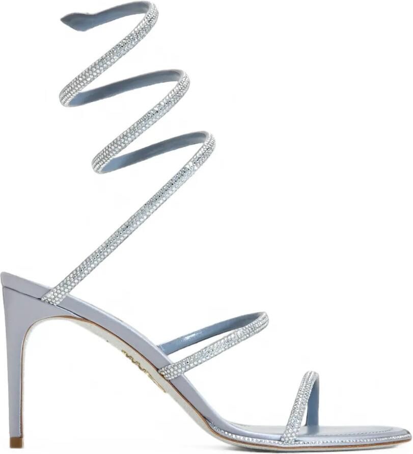 René Caovilla Cleo sandalen verfraaid met kristallen Blauw