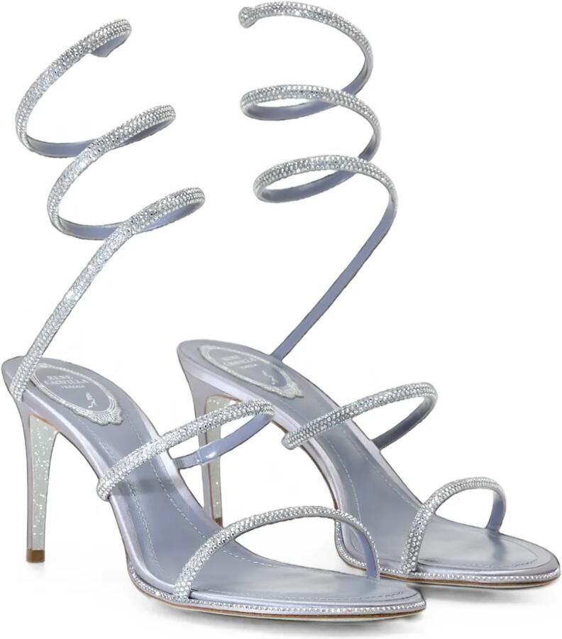 René Caovilla Cleo sandalen verfraaid met kristallen Blauw - Foto 2