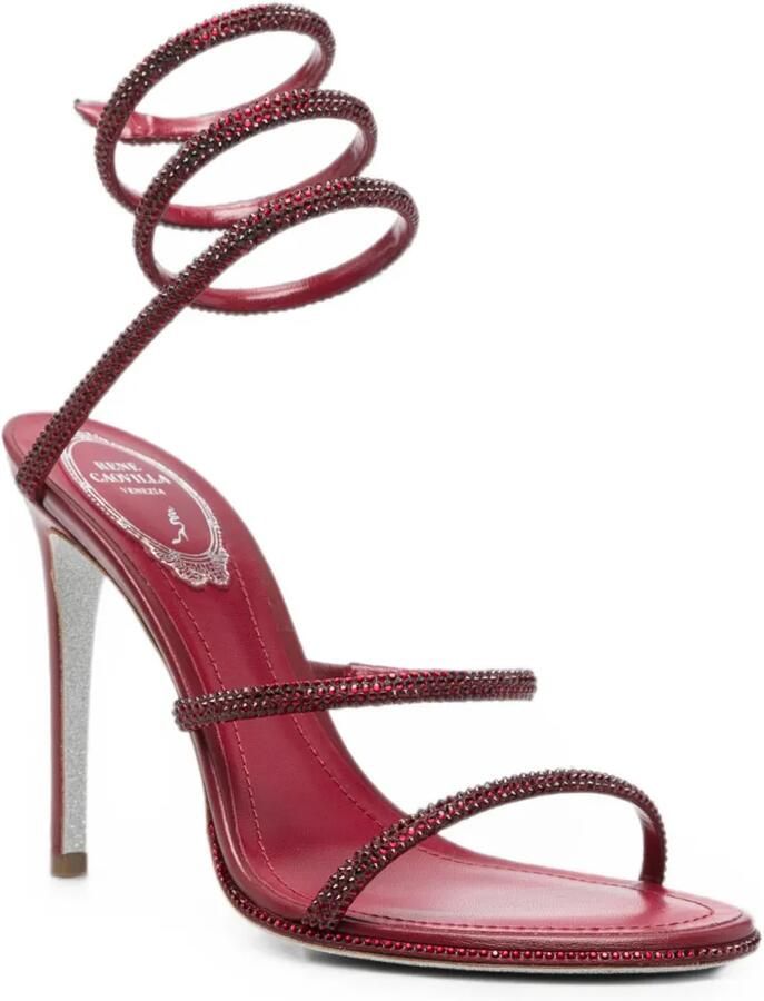 René Caovilla Cleo sandalen verfraaid met kristallen Rood - Foto 2
