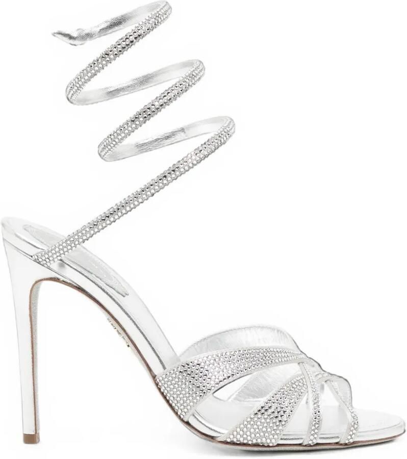 René Caovilla Cleo sandalen Zilver