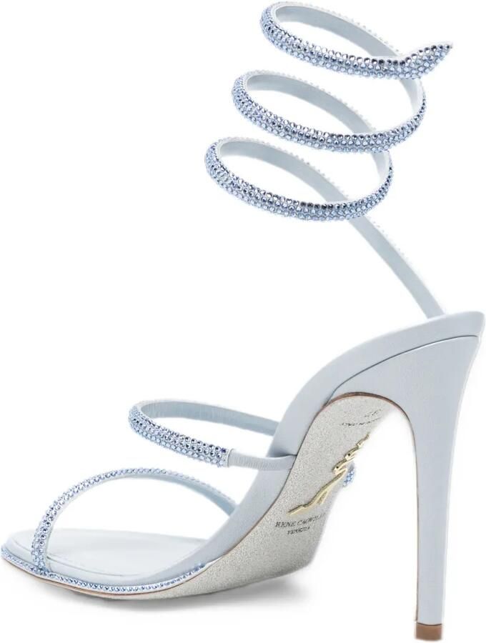 René Caovilla Cleo sandalen met stras Blauw - Foto 2