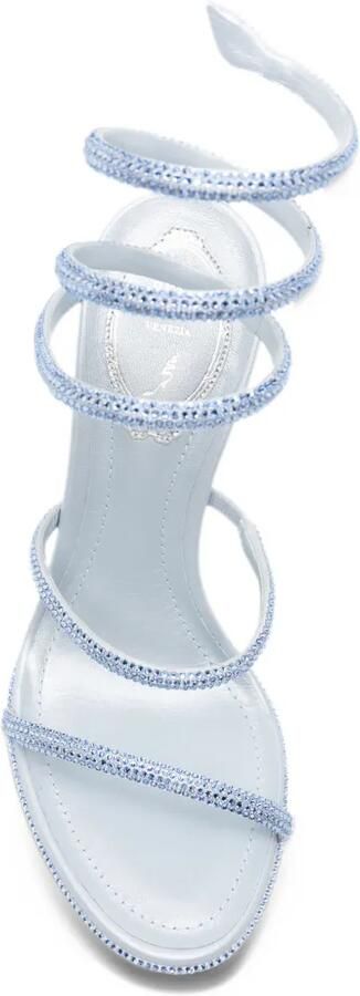 René Caovilla Cleo sandalen met stras Blauw - Foto 4
