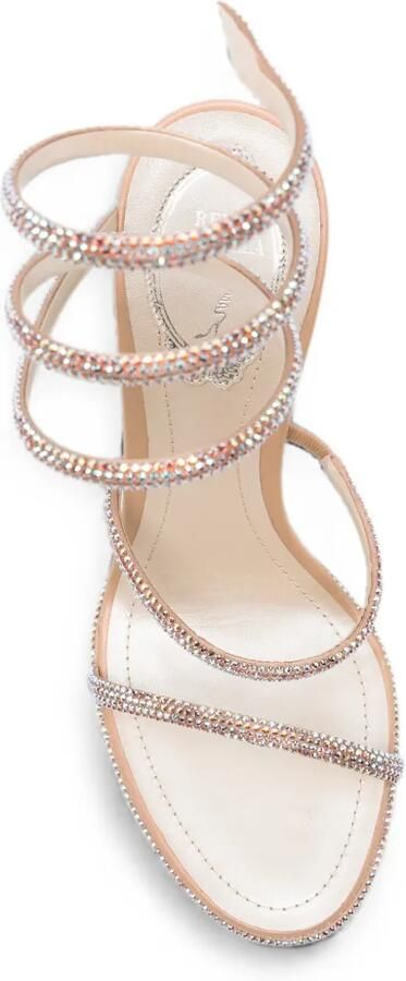 René Caovilla Cleo verfraaide sandalen Beige - Foto 4