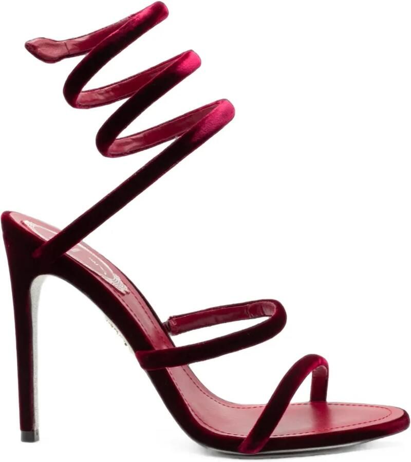 René Caovilla Cleo wikkelsandalen Rood