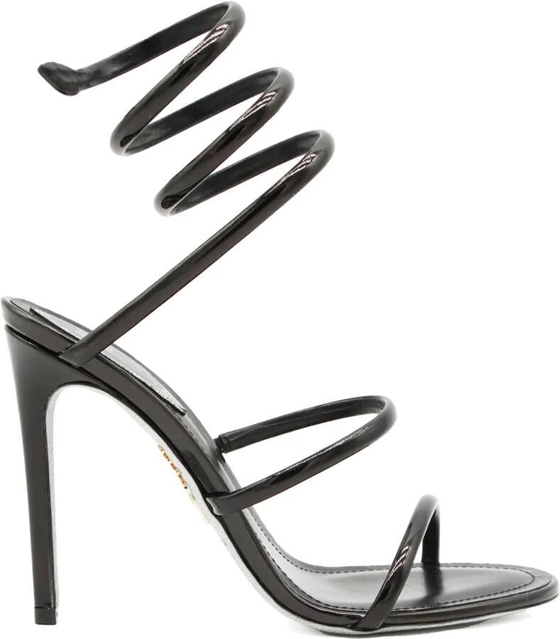 René Caovilla Cleo wikkelsandalen Zwart