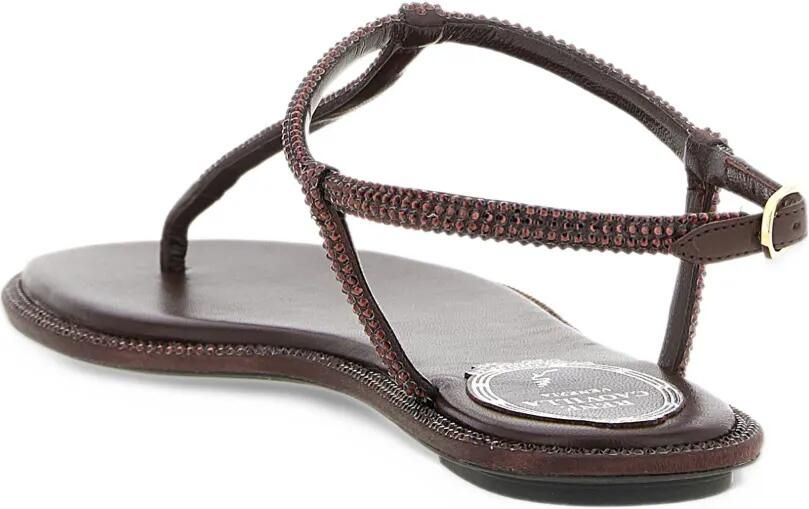 René Caovilla Diana crystal-embellished sandals Bruin - Foto 3