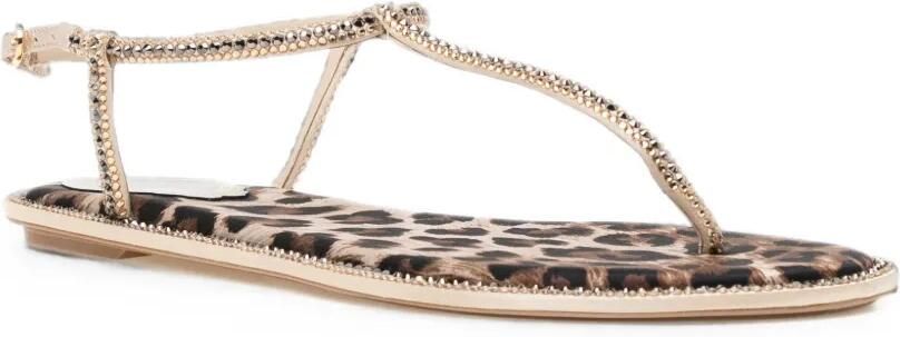 René Caovilla Diana sandalen met luipaardprint Beige - Foto 3