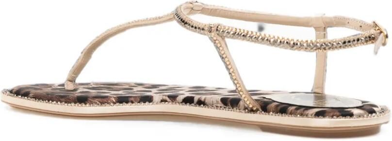 René Caovilla Diana sandalen met luipaardprint Beige - Foto 4