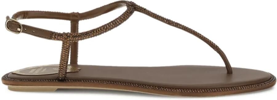 René Caovilla Diana verfraaide sandalen Bruin - Foto 3