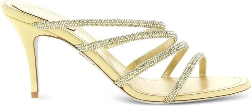 René Caovilla Erin sandalen met kristallen applicatie Goud