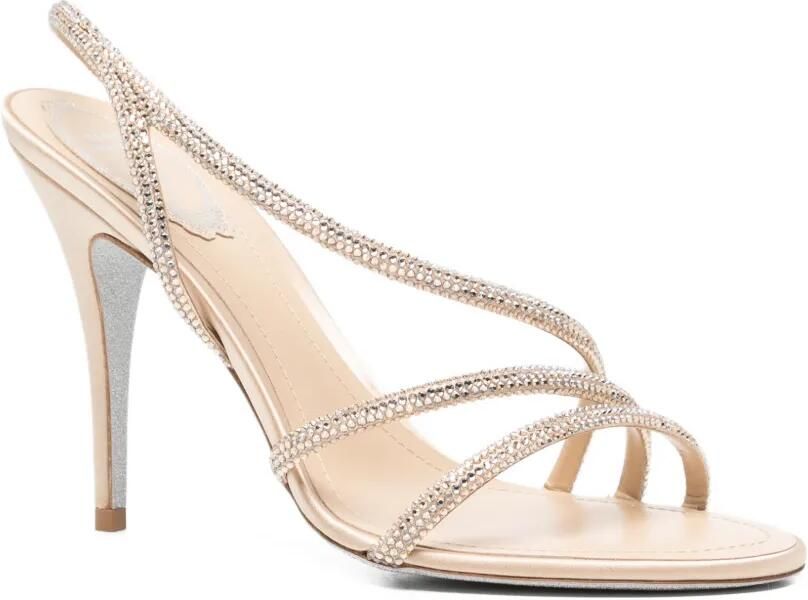 René Caovilla Erin sandalen verfraaid met kristallen Beige - Foto 3