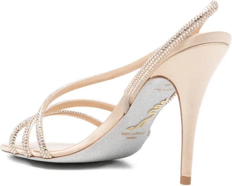 René Caovilla Erin sandalen verfraaid met kristallen Beige - Foto 2