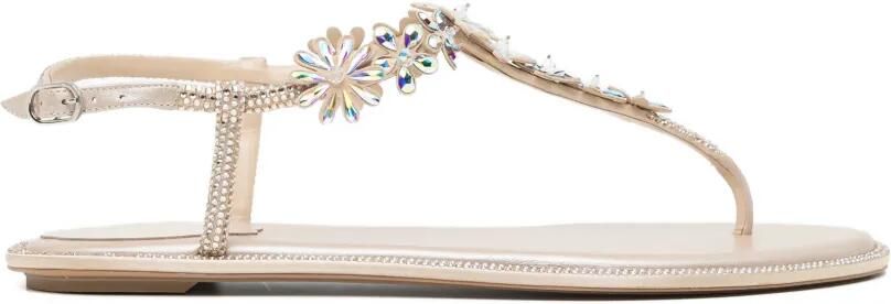 René Caovilla Eva sandalen Beige