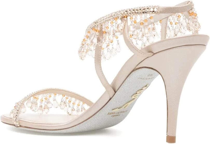 René Caovilla Jahanara sandalen verfraaid met kralen Beige - Foto 3