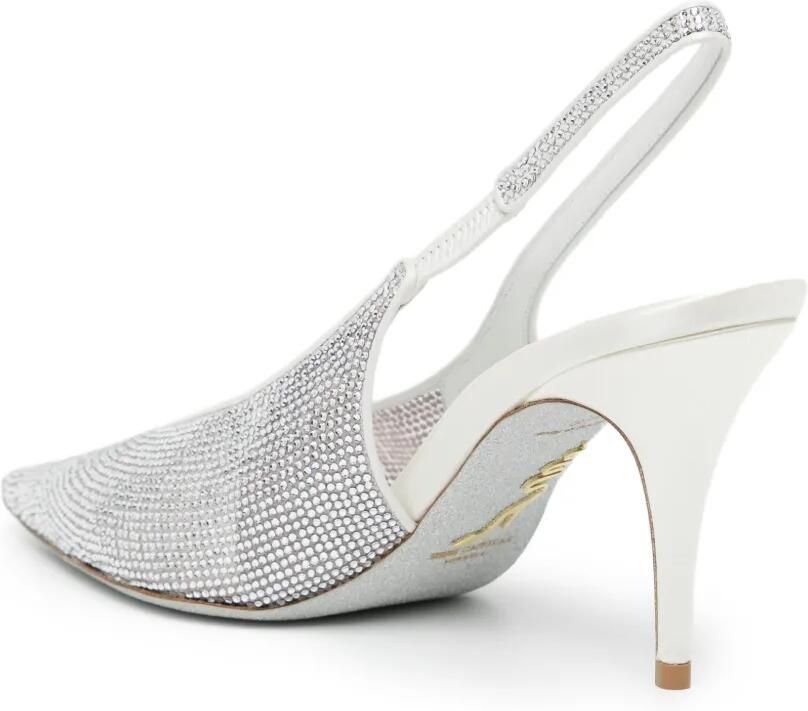 René Caovilla Jinny 80 slingback pumps Wit - Foto 2