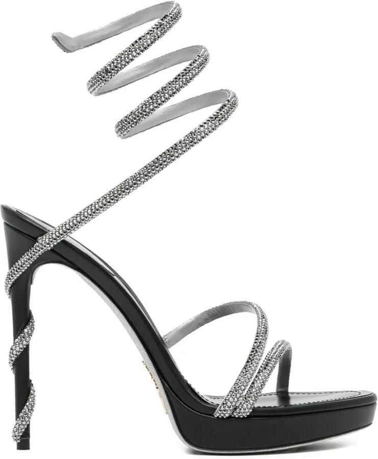 René Caovilla Margot sandalen Zwart
