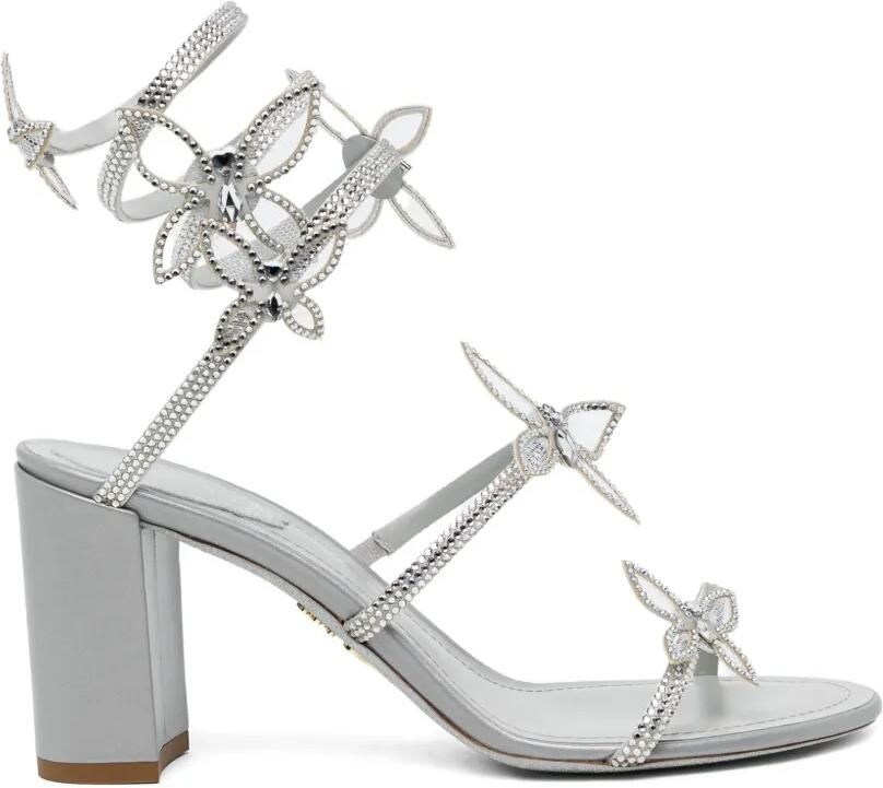René Caovilla Octavia sandalen verfraaid met kristallen Grijs