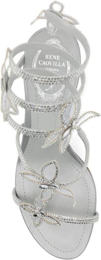 René Caovilla Octavia sandalen verfraaid met kristallen Grijs - Foto 4