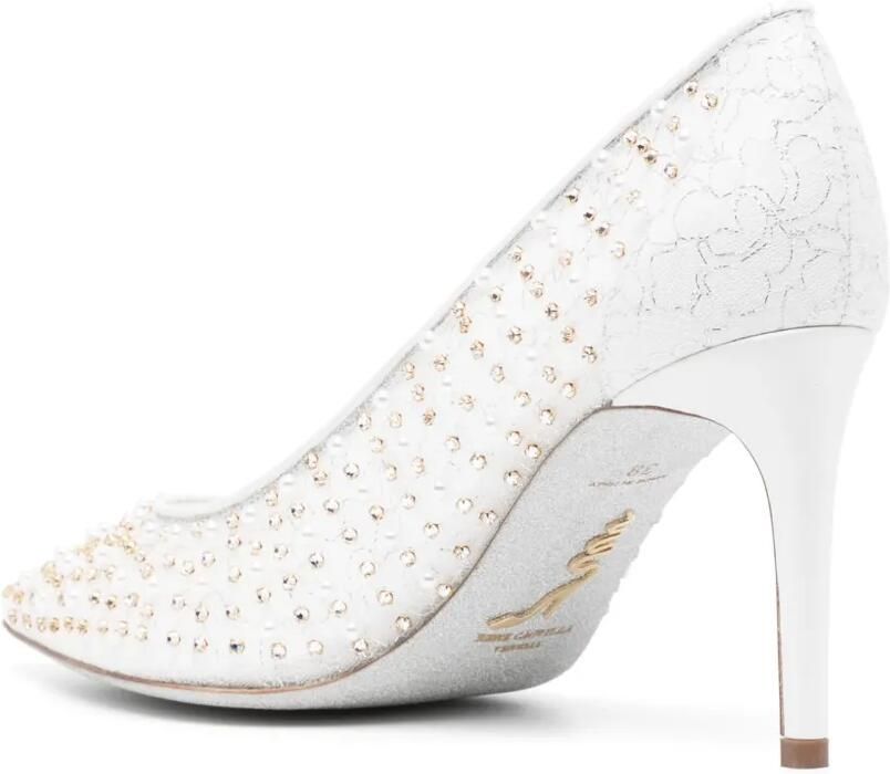 René Caovilla Pumps met puntige neus Wit - Foto 2