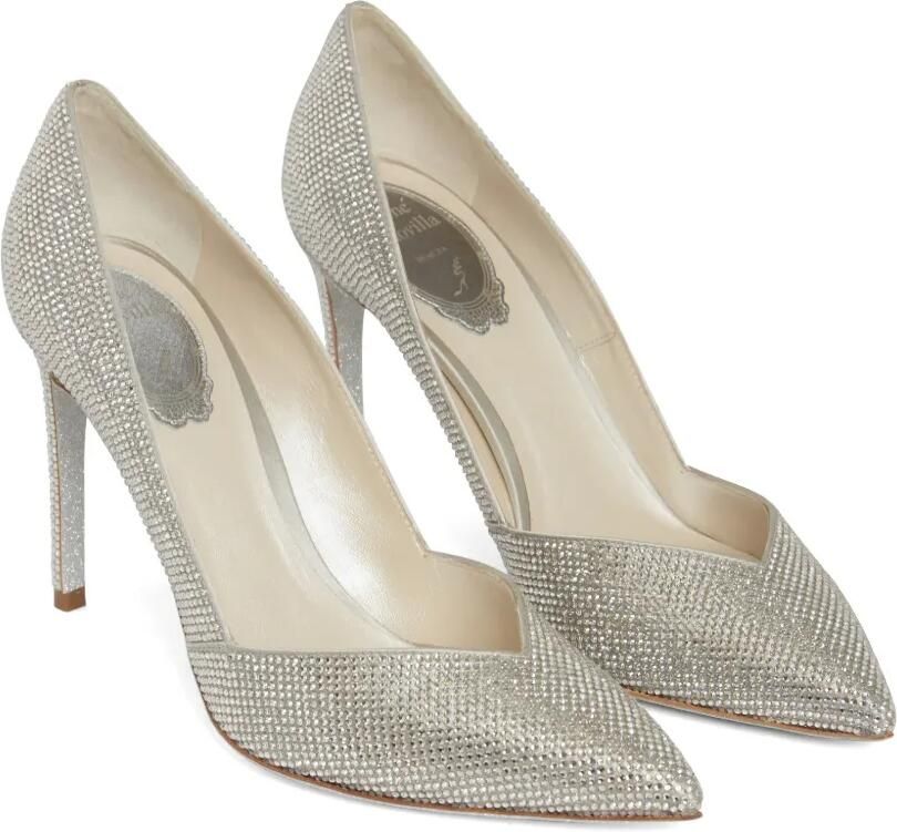 René Caovilla Pumps met puntige neus Zilver - Foto 2