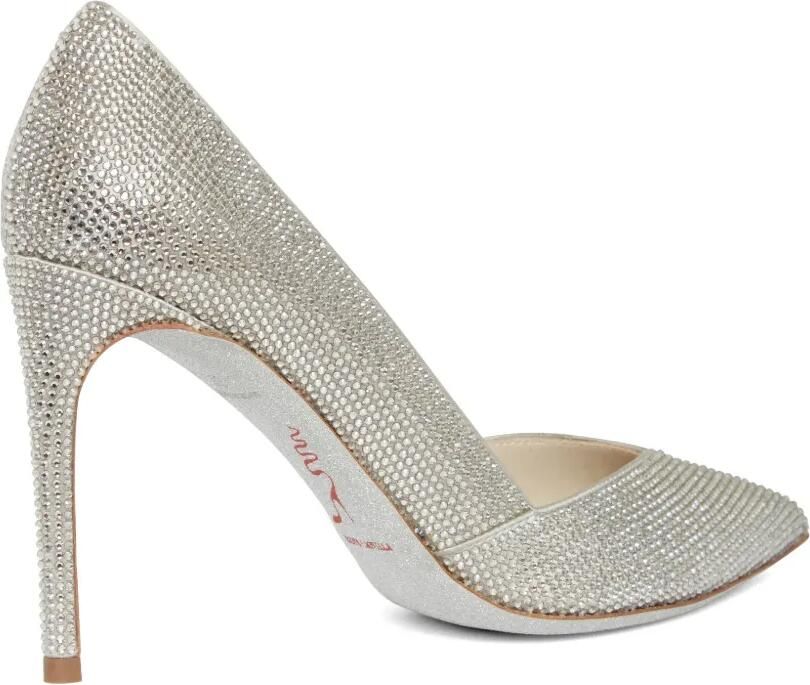 René Caovilla Pumps met puntige neus Zilver - Foto 3