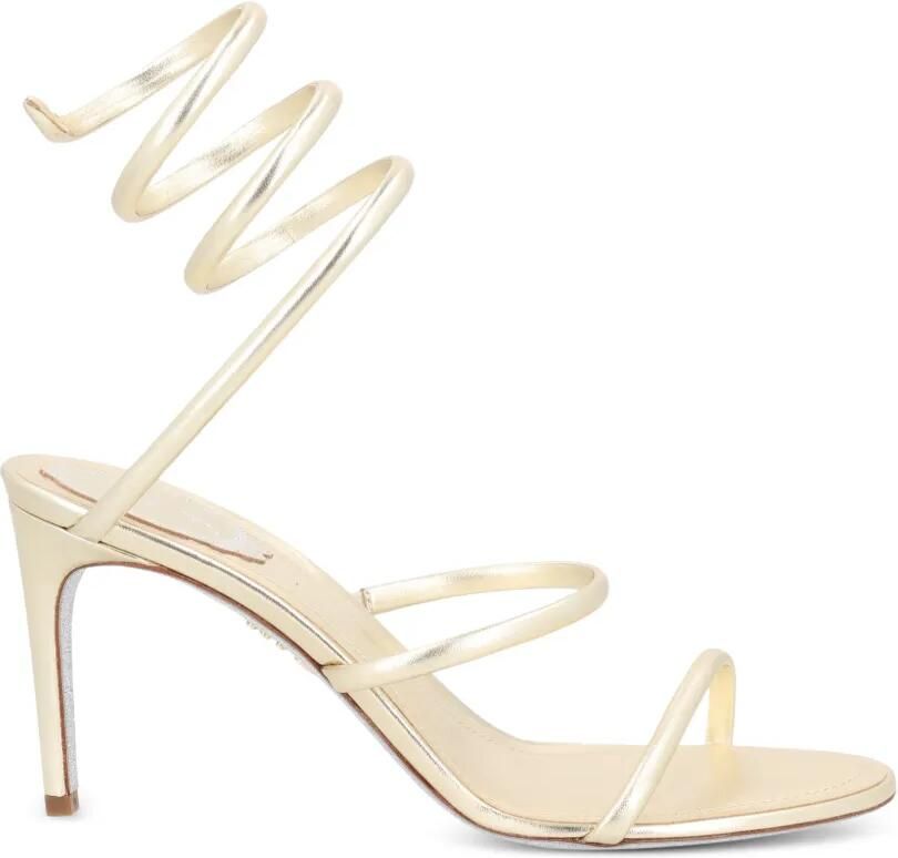 René Caovilla Pumps met spiraal detail Goud