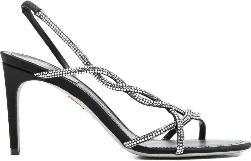 René Caovilla Sandalen met open neus Zwart