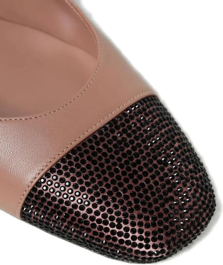 René Caovilla Slingback pumps verfraaid met stras Beige - Foto 3