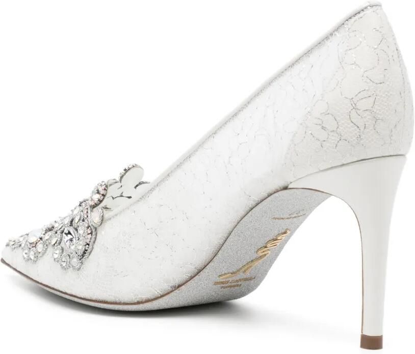 René Caovilla Veneziana 65 pumps met kristal Wit - Foto 2